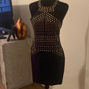 Sexy black cocktail dress
